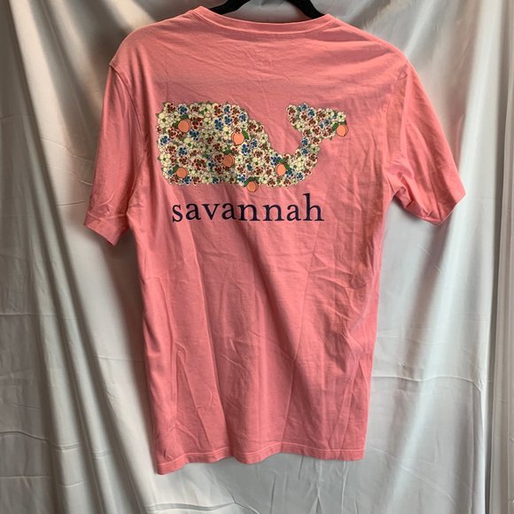 Vineyard Vines Savannah Pink Tshirt Size X Small - Picture 6 of 6